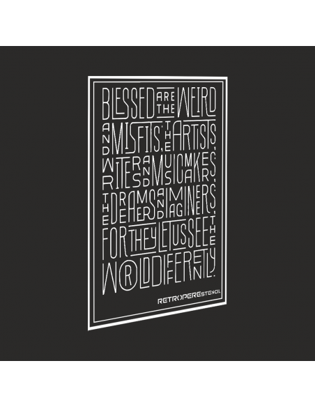 Dekoratif Duvar Baskısı Karmaşık Harf Desen 50*70