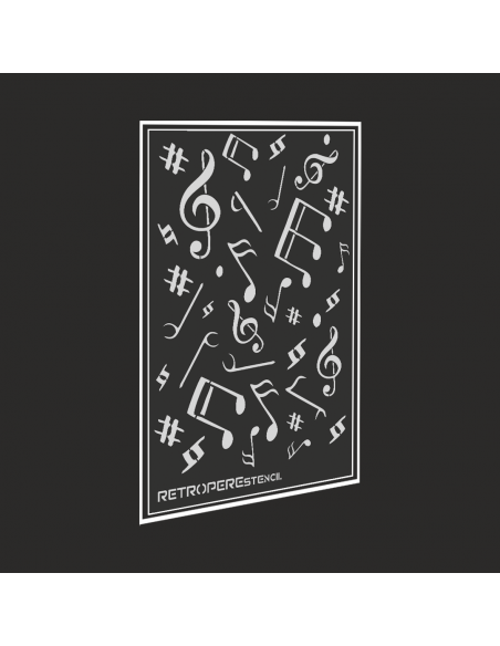 Dekoratif Duvar Baskısı Nota Desen 50*70