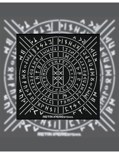 Dekoratif Duvar Baskısı Viking Sembol Desen 85*85