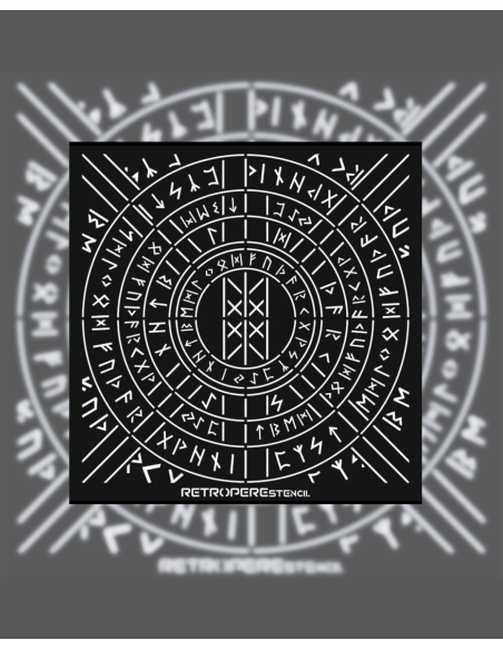 Dekoratif Duvar Baskısı Viking Sembol Desen 85*85