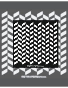 Dekoratif Duvar Baskısı Balık Kılçık Desen 85*85