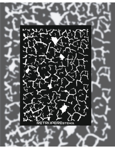 Dekoratif Duvar Baskısı Çatlak Kavis Desen 50*70