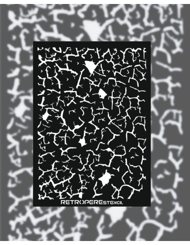 Dekoratif Duvar Baskısı Çatlak Kavis Desen 50*70