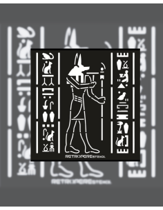 Dekoratif Duvar Baskısı Otantik Mısır Erkek Figür Desen...